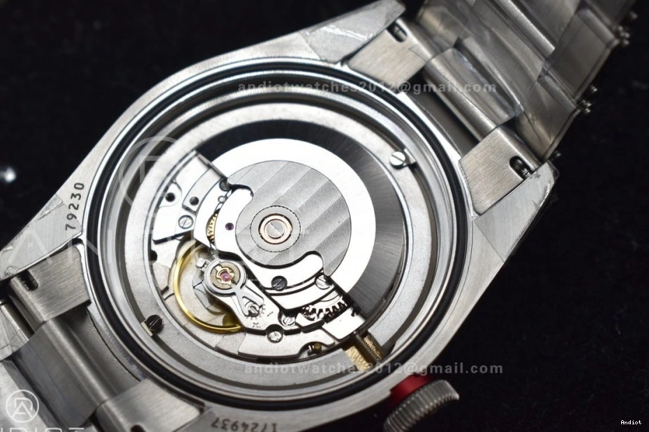 A2824 Best Bezel Red Edition 1:1 ZF SS Heritage Bay Bracelet Black on 0322